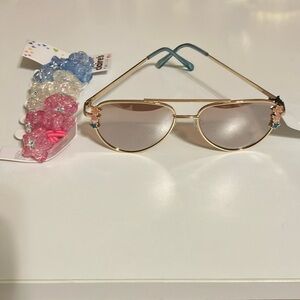 Claire’s Sunglasses & Hair Ties Bundle New